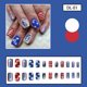 thumbnail image 4 of Independence Day Press on Nails Short Square, 24 piezas de uñas postizas con forma de ataúd de cobertura completa, uñas postizas acrílicas para mujer para el 4 de julio, uñas artificiales, 4 of 5