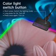 thumbnail image 2 of Colorful Daisies RGB Gaming Mouse Pad Large Keyboard Mat Rubber Base 13 Light Modes, 2 of 6