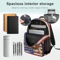 thumbnail image 5 of Yuyamidu Baseball Backpack for Boys Girls 10-12 Middle School Bookbags American Flag Bookbag for Kids Lightweight Book Bag 17 Inch Shoulder Bag, 5 of 7
