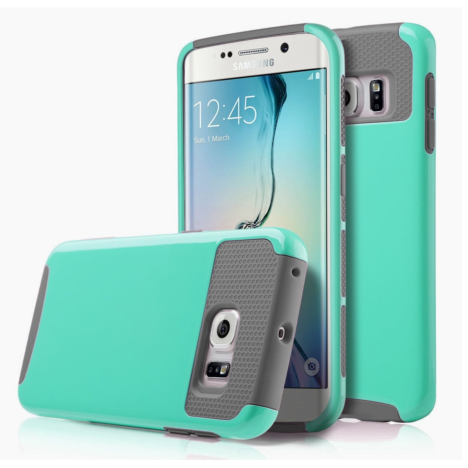 tv station hout formeel Galaxy S6 Edge Plus Case, Dual Layer Shockproof Silicone Phone Protection  Case TPU Hybrid Slim Fit Cover With [Premium Screen Protector] And Touch  Screen Pen (Teal) - Walmart.com