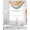 Gray Orange, variant on Yellow Grey Sheer Waterfall Valance Curtains for Window, Vintage Farmhouse Abstract Oil Painting Rod Pocket Sheer Topper Swag Curtains for Living Room, Kitchen 38.5"W x 47.2"L, 3 Panels