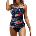 thumbnail image 1 of BIKINX Tankini Swimsuits for Women Plus Size Swimwear Tummy Control Two Piece Bathing Suits, 1 of 3