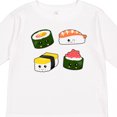 thumbnail image 4 of Inktastic Sushi with Faces Boys or Girls Long Sleeve Toddler T-Shirt, 4 of 5