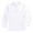 White, variant on Kiijoy Little Boys Long Sleeve Polo Shirt Solid Color Undershirt School Uniform, Sizes 6-7