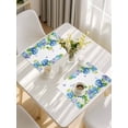 thumbnail image 5 of Blue Hydrangea Placemats Set of 4, Farmhouse Butterfly Spring Floral Placemats for Dining Table, Place Mats for Kitchen Tabletop, Waterproof Wipeable Dining Table Mats Set, 5 of 9