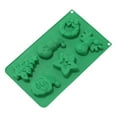 thumbnail image 2 of ZLKMQM 1 PCS Christmas Cookie Mold, Silicone Molds Christmas Tree, Snowman, Santa, Elk,Wreath,Bell Cookie Mold, 2 of 7