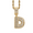 Gold D, variant on Cubic Zircon A-Z Alphabet Necklace for Women Stainless Steel 26 Letter Charm Diamond Pendant Jewelry Chain for Birthday Anniversary Silver E