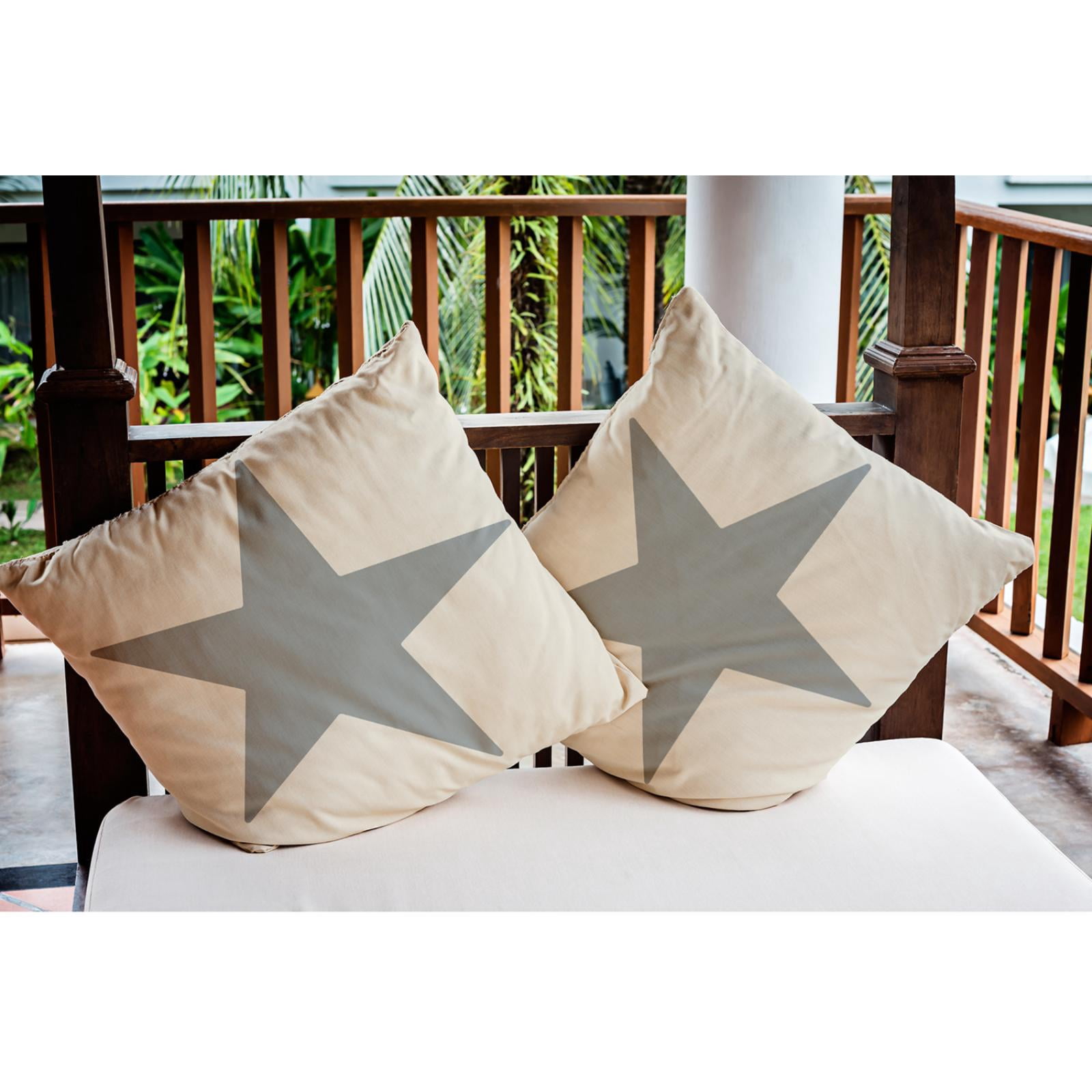 Simply Daisy 20" x 20" Big Star Nautical Indoor/Outdoor Throw Pillow