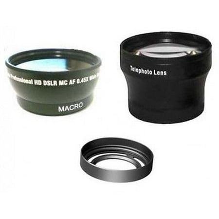 Fuji Sic Rings - Wide + Tele Lens + Lens Hood with Adapter Ring Tube bundle for Fuji FujiFilm X10