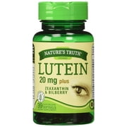 Nature's Truth Lutein 20 mg Plus Zeaxanthin and Bilberry Capsules 39 ea (Pack of 6)