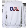 thumbnail image 1 of Rapid Dominance RS3-784-WHT-04 Flag Text Graphic Crewneck Sweatshirt, White - Extra Large, 1 of 1