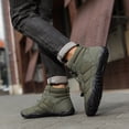 thumbnail image 4 of Botas Nieve Con Forro Piel Invierno Ligeras Acogedoras Y A Prueba Salpicaduras para Hombres Y Mujeres (verde 43), 4 of 9