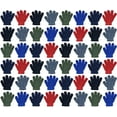 thumbnail image 2 of SOCKS'NBULK Kids Gloves & Mittens in Bulk, Winter Striped Children Age 3-8, 2 of 8