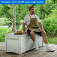 thumbnail image 4 of Dextrus 120 Gallon Outdoor Waterproof Deck Box for Cushions, Tools & Pool Accessories, 4 of 6