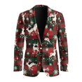 thumbnail image 4 of KUIFORTI Reindeer Men's Suit Jacket One Button Blazer Notched Lapel Outfit for Weddings Business Meetings Prom Dinners Travel and Daily Wear, 4 of 7
