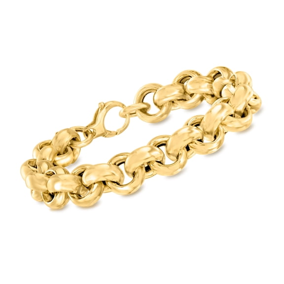 Ross-Simons Italian 14kt Yellow Gold Rolo-Link Bracelet, Women's, Adult