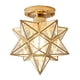thumbnail image 1 of Lámpara de techo con forma de estrella de cinco puntas, luz de techo para pasillo, balcón, lámparas pequeñas, lámpara de arte de hierro, 1 of 5