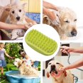 thumbnail image 5 of Cepillo de baño para perros, cepillo de baño para ducha de mascotas, cepillo de champú de silicona para mascotas para cachorros de pelo largo y corto, lavado y aseo (Verde), 5 of 5