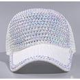 thumbnail image 2 of CoCoMangos Rhinestone Baseball Cap Diamond Women Men Sequins Sports Sun Visor Cap Mesh Outdoor Trucker Travel Hat, 2 of 5