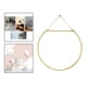thumbnail image 5 of Decoración de espejo Zulema espejo de pared dorado L, 5 of 8