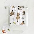 Tangkunup Hand Towel Face Towels Cute Dog Puppy Animal Grey for Gym