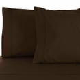 thumbnail image 3 of Superior Egyptian Cotton 530 Thread Count Deep Pocket Sheet Set, King Size, Chocolate, 3 of 6