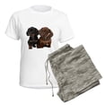 thumbnail image 5 of CafePress - Dachshunds Women's Light Pajamas - Women's Short Sleeve Print T-Shirt and Pants Light Cotton Pajama Set, 5 of 7