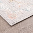 thumbnail image 4 of Crestwood Traditional Oriental 8x10 Gray and Aqua Polyester Indoor Area Rug, 7'10'' x 9'4'', 4 of 6