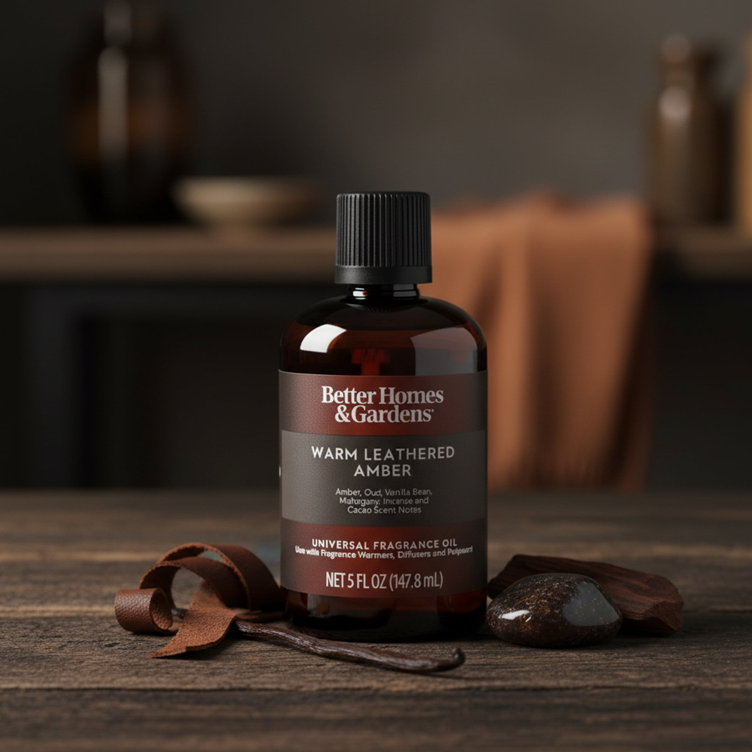Better Homes & Gardens Universal Fragrance Oil, Warm Leathered Amber 5 fl oz