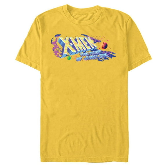 Marvel Studios X-Men ’97 Rise of Jubilee Arcade Title Screen- Short Sleeve Blended T-Shirt for Adults - Customized-Yellow
