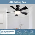 thumbnail image 3 of Pequeño Ventilador Techo Con Control Remoto Y LED para Sala Estar, 3 of 9