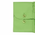 thumbnail image 5 of Men's Slim Fit Button Up Long Sleeve Solid Dress Shirt - Apple Green - M (15-15.5) 34/35 sleeve, 5 of 5