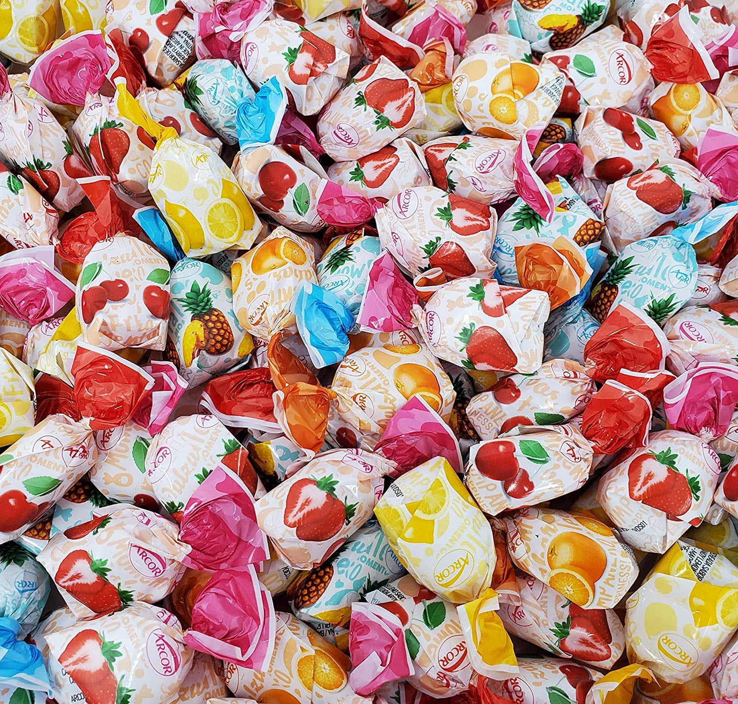 Arcor Fruit Filled Assorted Hard Candy Bon Bons, 2 Pound Bag