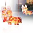 thumbnail image 2 of Lion Hanging Paper Lantern Chinese New Year 2026 DIY Hand-Held Paper Lanterns Lion Lantern Kit Spring Festival Home Decoration Dragon Dance Gift For Friends Chinese New Year Lanterns(Self-Assembly), 2 of 7