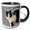 Black/White, variant on 3drose, Grey and White Tuxedo Cat Vector Art, 11oz Two-tone Blue Mug