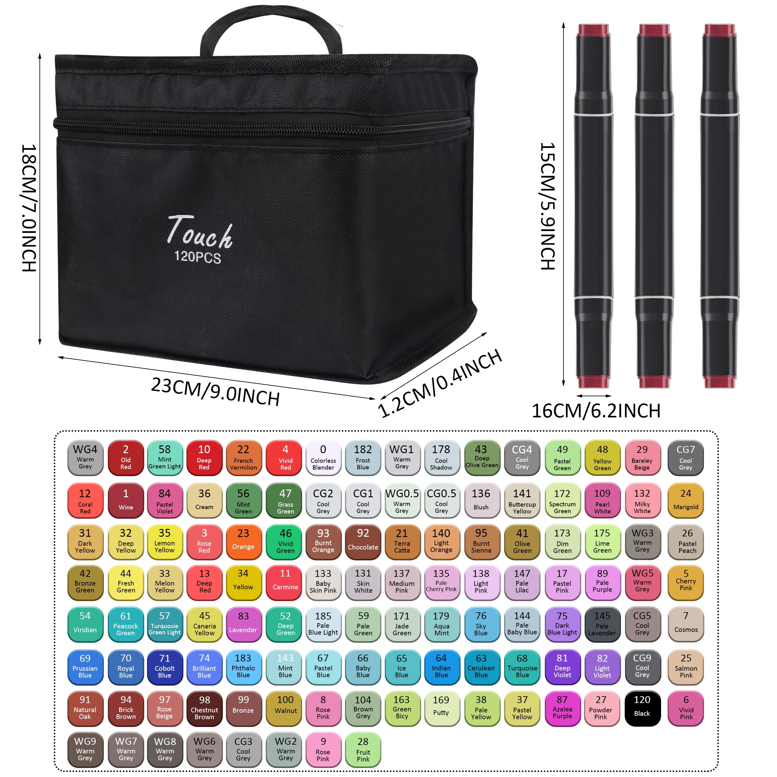  AspireColor Alcohol Markers Set - 80 Colors Dual Tip Sketch  Markers for Adults Kids - Bonus Fineliner Pen, Colorless Blender, Carry  Case Included – Alcohol Based Artist Markers for Drawing Coloring