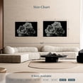 thumbnail image 4 of Elephant Stock Black Roses Wall Art - Horizontal Canvas Wall Art - Living Room Wall Decor - Floral And Botanical Canvas - Black And Gray Decor - 51" x 34", 4 of 8