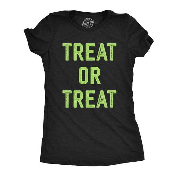 Womens Treat Or Treat T Shirt Funny Halloween Candy Spooky Season Lovers Tee for Ladies Womens Graphic Tees