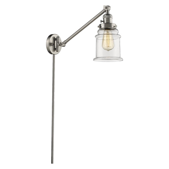 Innovations Lighting 237 Canton Canton 1 Light 25" Tall Bathroom Sconce - Nickel