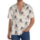 thumbnail image 1 of Balery Hippos Driving A Car Camisa Casual de Manga Corta con Botones para Hombre, Texturizada, Estilo Cubano, para Playa, Verano-XX-Large, 1 of 5