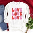 thumbnail image 2 of Love Stacked Bold | Sweatshirt, 2 of 4