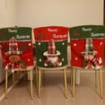 thumbnail image 4 of HongHeng Christmas Clearance Under $5.00 Christmas Table and Chair Set Cartoons Santa Claus Snowman Figurine Chair Set Home Decoration, 4 of 4
