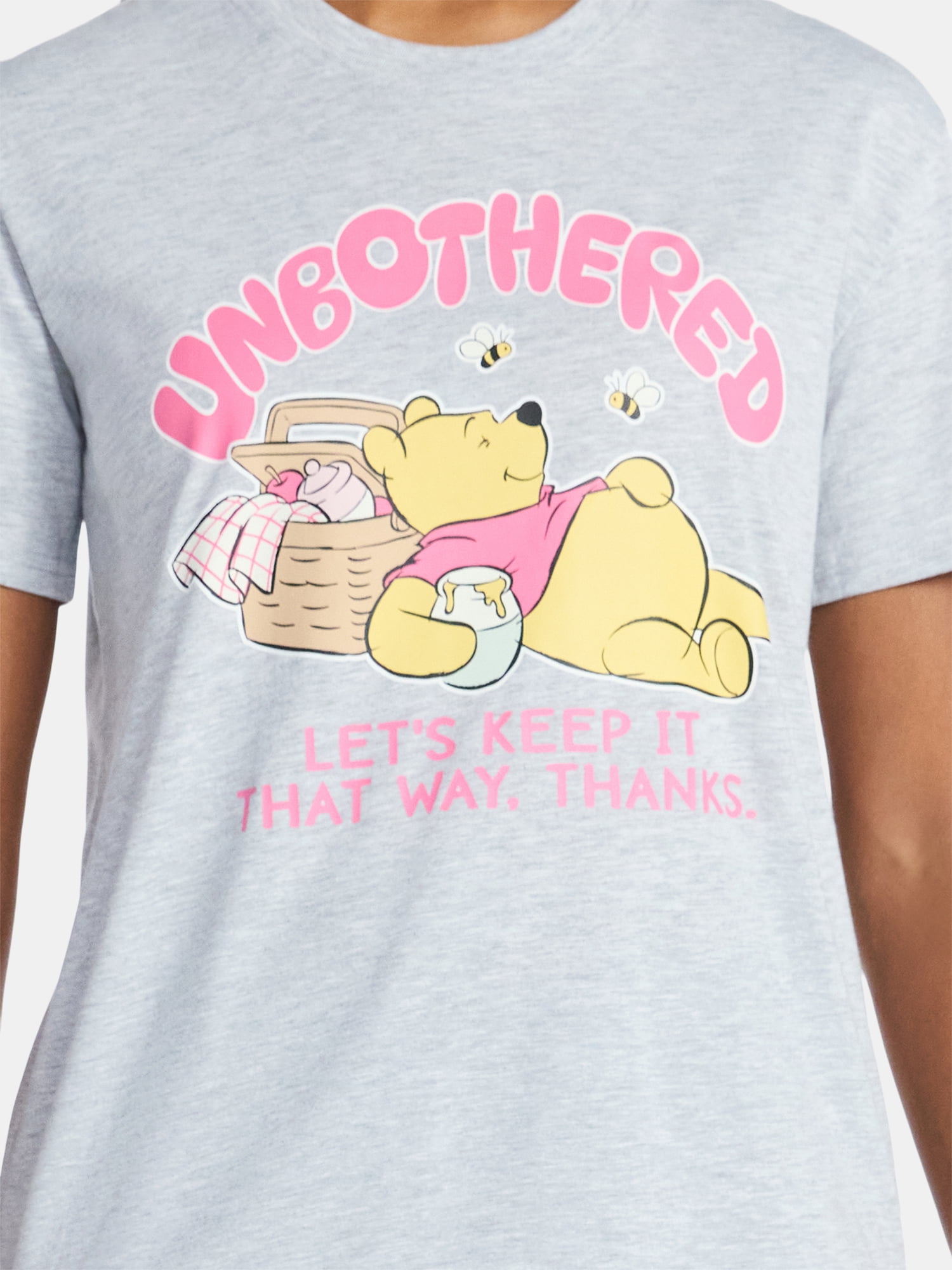 Winnie the Pooh Women's Graphic Tee with Short Sleeves, Sizes XXS-XXL