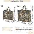 thumbnail image 2 of FORMRS Womens Corduroy Tote Bag Crossbody Shoulder Purse Handbag with Detachable Strap, Floral Wilderness Pattern, 2 of 7