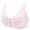 Pink, variant on Xfvqtps Bras for Women No Underwire Front Closure Print Comfort Senior Wireless Snap Closing Bra Beige