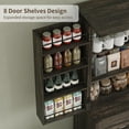 thumbnail image 4 of 72'' Kitchen Storage Pantry Cabinet, Tall Storage Cabinet with 8 Door Shelves, 2 Cabinets and 1 Drawer, Freestanding Cupboard for Kitchen, Dining Room, Bathroom, Laundry, 4 of 9
