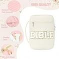 thumbnail image 2 of Bible Cover Case for Women, soft corduroy Letter Bible Bag, Soft Bible Bag Bible Case with Handlest , Bible Carrying Case for Women, Bible Accessories for Book Lovers Mother's Day Gifts, 2 of 6