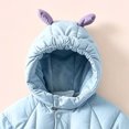 thumbnail image 5 of 0-6 Months Newborn Baby Winter Hooded Snowsuit Deer Ear Padded Romper Infant Zipper Warm Jumpsuit Outfit, 5 of 7