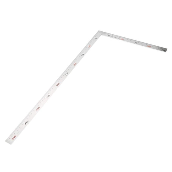 Stainless Measure Ruler L Shape Right Angles Ruler 1.2 mm Thickness Layout Template Tool 90 Degree Framing Square Ruler