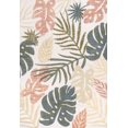 thumbnail image 2 of JONATHAN Y Tropical Leaf Indoor Outdoor Area Rug 5x8 Cream/Multi, Monstera High-Low for Backyard, Patio, Porch, Easy-Cleaning, High Traffic, Pet-Friendly, Non-Shedding (AMC113D-5), 2 of 9